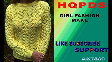 UNIQE#How to make in hqpds# knit pattern POINTRL  learn...