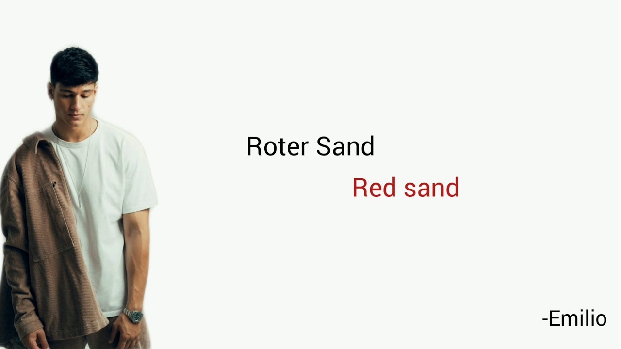 Roter Sand, Emilio Learn German With Music, English Lyrics YouTube