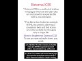 External CSS #externalcss #css #css3 #cascadingstylesheets
