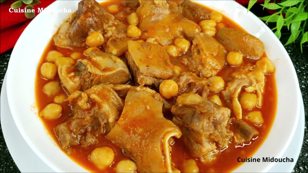 بوزلوف شطيطحة / Tête de mouton en sauce