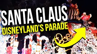 Santa Claus Disneyland’s Parade Singing and Wishing Merry Christmas in Different Languages