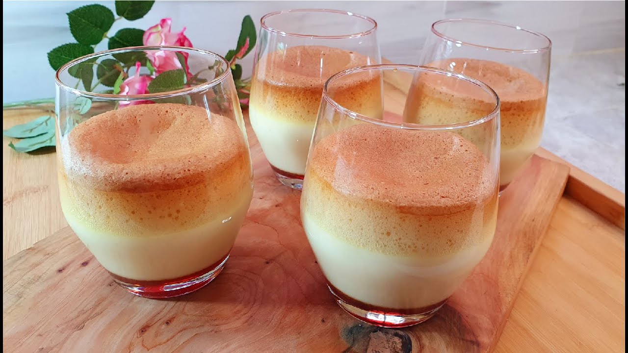 Le fameux flan japonais avec des ingrédients basiques |4K| #recette #dessert #ramadan2023 #ramadan