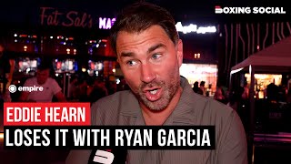 Eddie Hearn FIRES BACK At Ryan Garcia's Punch Threat, SLAMS Conspiracy Theory Over Failed Test