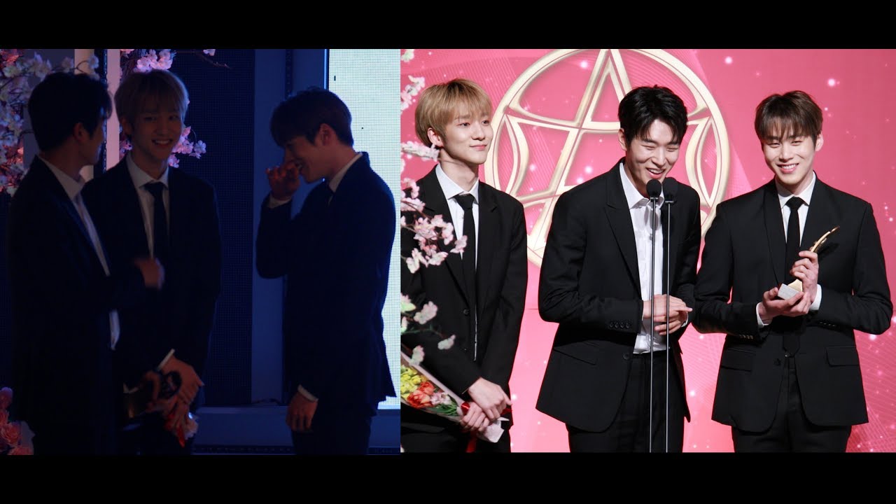 LONELY NIGHT 자신들의 뮤비 영상을 보고 부끄러워하는 크나큰 KNK (수상소감 포함)190324