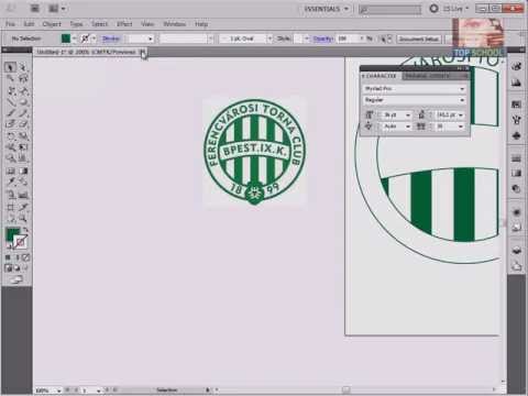 Ftc Ferencvaros Cimer Rajzolas Illustrator Tutorial Youtube