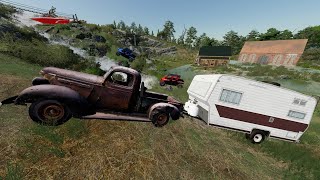 Spending TONS of Money on a Camping Trip | Farming Simulator 22