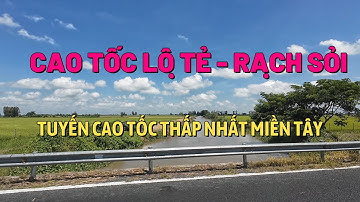 Rạch Sỏi đến Cầu Vàm Cống (đi An Giang) trên tuyến "cao tốc" thấp nhất miền Tậy