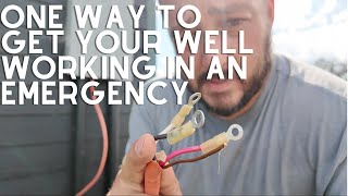 One Way to Get Your Well Working in an Emergency