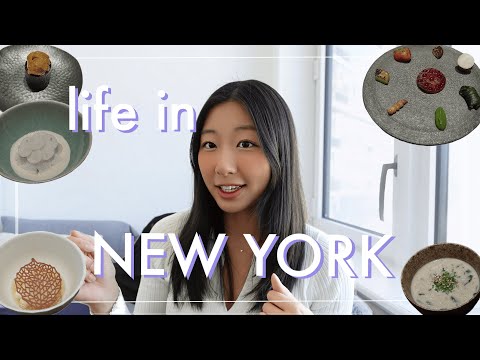 Eating at the BEST 1 Michelin Star restaurant in NYC | productive day, leg workout, Jua!!