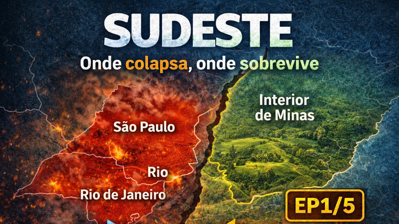 Mapa do Colapso - Sudeste em Colapso: Onde o Brasil Cai Primeiro (e Onde Ainda Dá Pra Sobreviver)