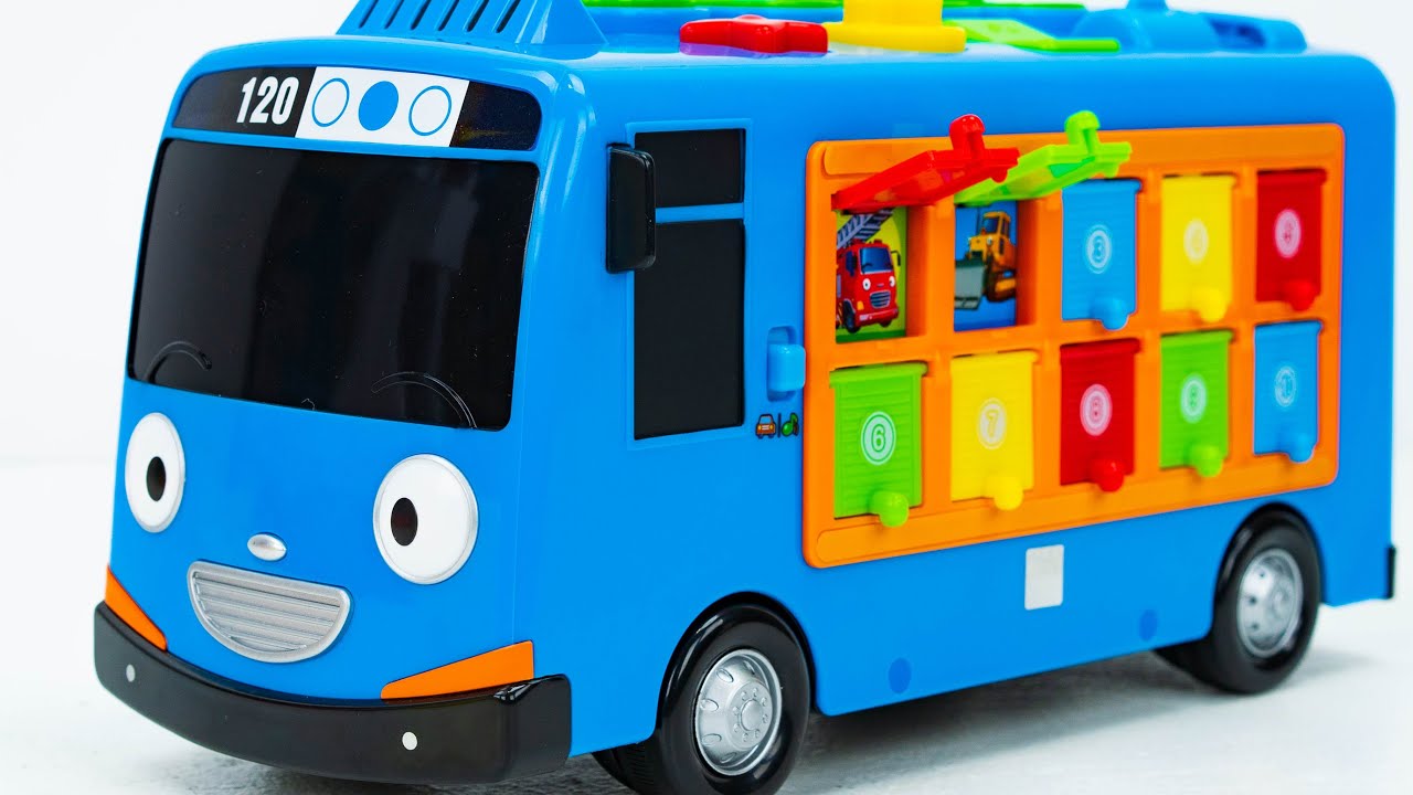 Teach kids colors numbers and vehicles with Small Bus Toy Videos for Kids