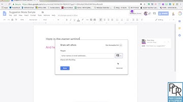 Google Docs: Suggestion Mode