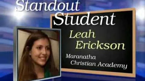 Standout Student: Leah Erickson of Marantha Christ...