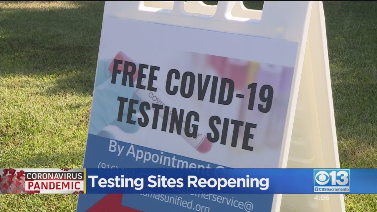 Testing Sites Reopening In Sacramento County