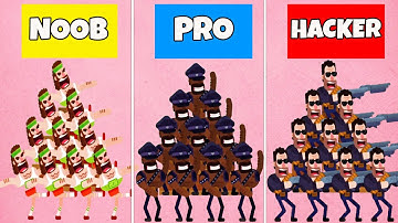 Bowmasters - Noob vs Pro vs Hacker Part #7