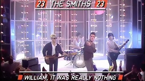The Smiths - William, It Was Really Nothing TOTP 30.08.1984