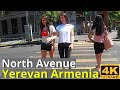 4K Day Walking Tour North Avenue Yerevan Armenia - July 23, 2021