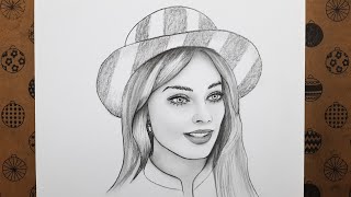 Kolay Yoldan Barbie Margot Robbie Resmi Adım Adım Nasıl Çizilir