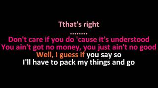 Ray Charles - Hit the Road, Jack - Karaoke Instrumental Lyrics - ObsKure