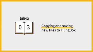 FilingBox Demo 3 - Copying and saving new files to FilingBox