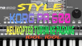 STYLE, HELIKOPTER TURUN KE PADANG, KORG PA 600, TRIAZ 19