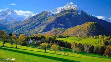 Stunning Views of Mountains 4K with Relaxation Music