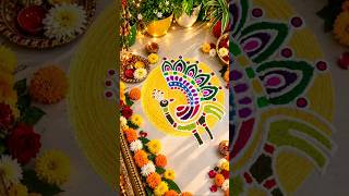 Beautiful Peacock Rangoli Designš¦ | Colourful Mor Rangoli | Easy Traditional Rangoli|kolam|muggullu Beautiful Peacock Rangoli Designš¦ | Colourful Mor Rangoli | Easy Traditional Rangoli|kolam|muggullu