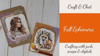 Craft & Chat with Me | Fall Ephemera |Taylor Made Journals @PaperPlaywithJulieK