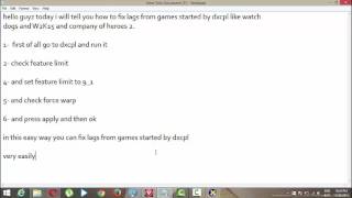 how to fix lags on dxcpl started games - how to fix lags on games run by dxcpl. screenshot 3