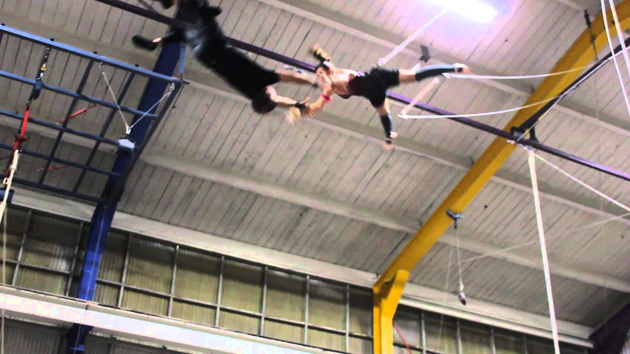 Flying Trapeze Straddle Flip YouTube
