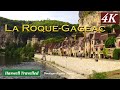 La Roque Gageac - Stone Village, Old Hill Town Walk & Boat Ride - Dordogne River France Travel 4K