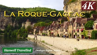 La Roque Gageac Stone Village & Boat Ride on Dordogne River  Bucket List France 4K