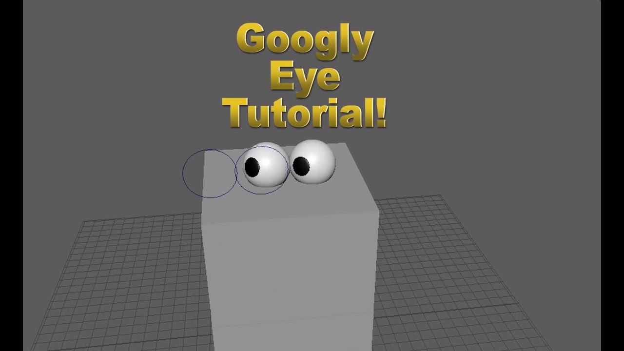 How to Create Googly Eyes in Maya - YouTube