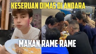 Keseruan Dimas Di Andara Bareng Tim Rans  Makan Rame Rame