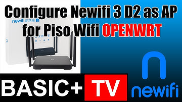 Configure Newifi 3 D2 AP for Piso Wifi - OPENWRT