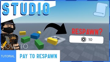 ROBLOX STUDIO | How to make a Pay to Respawn [Easy!]