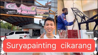 CIKARANG !!! Woww luas bgt dan powder coatingnya #powdercoating #catvelg #suryapainting 