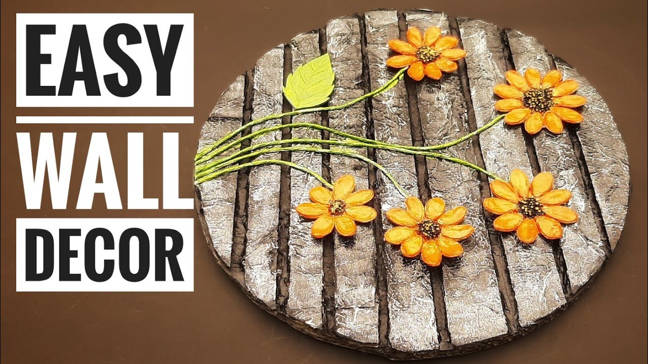 Easy Wall Hanging Craft Idea | Room Decor | Cardboard Crafts | Pumpkin Seeds Craft Ideas |Wall Decor