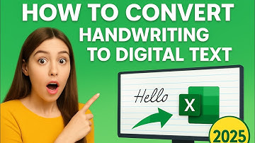🔥 Excel 2025 Tutorial: Convert Handwriting to Digital Text | Quick & Easy Guide for Beginners