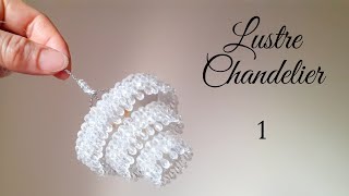 PART 1 [ DIY ] MINIATURE LUSTRE EN CRISTAL.Making a miniature crystal chandelier.#lustreencristal.