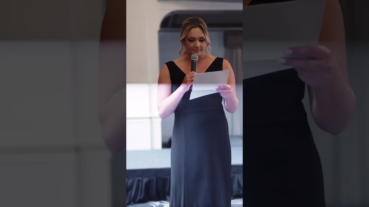 No one saw this coming 😲 #weddinginspo #bridesmaids #funnyvideos #weddingspeech #maidofhonor