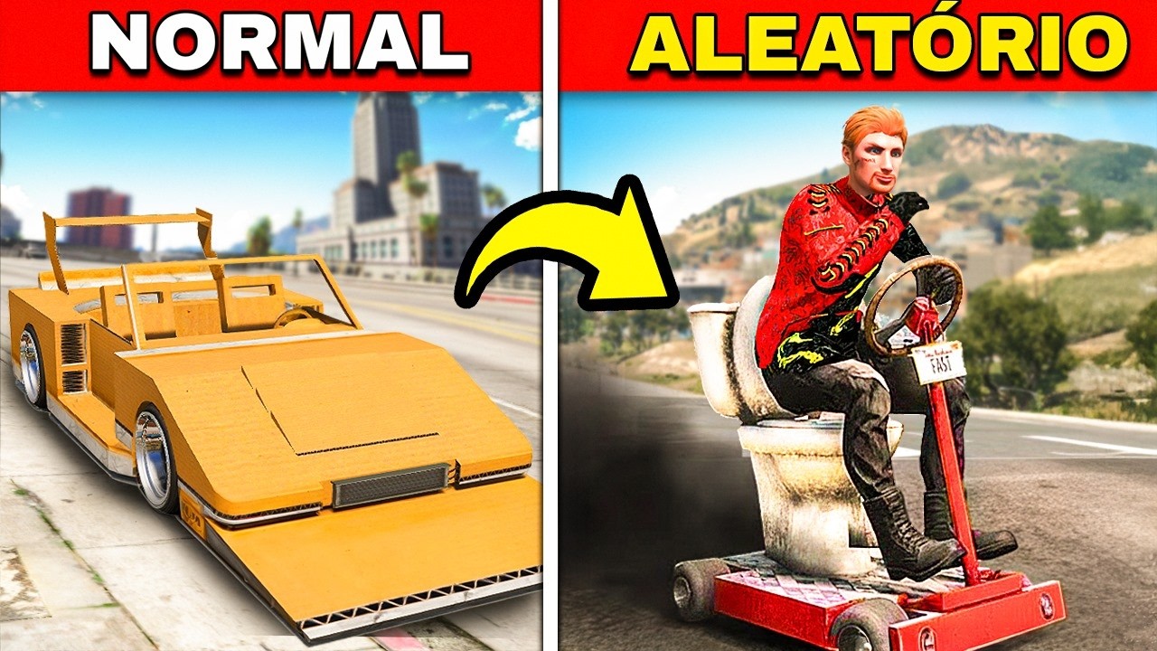 A cada BATIDA meu CARRO FICA MAIS ALEATÓRIO!! (GTA 5 rp)
