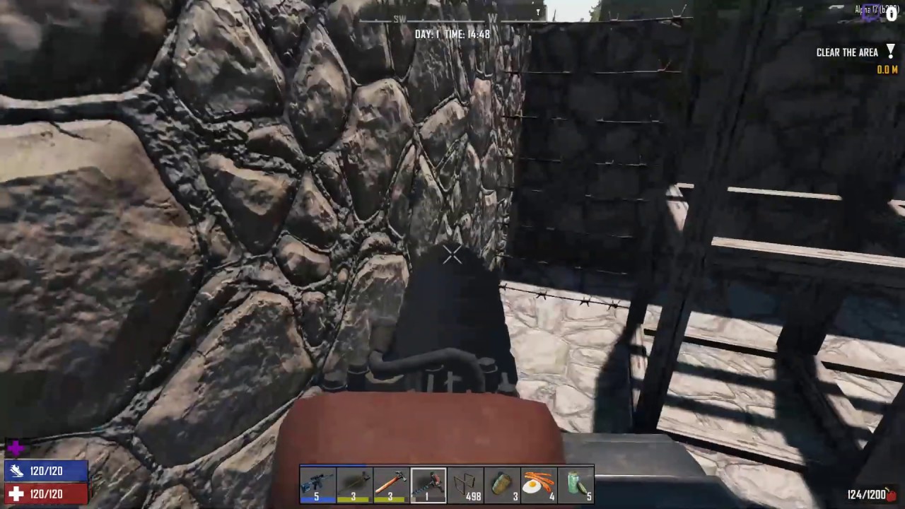 (outdated) 7 Days to Die - Alpha 17 experimental - Barbed Wire (not Barbed Wire fence) Pathing test.