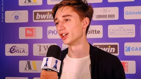 Round 4 Gibraltar Chess post-game interview with Dubov Daniil