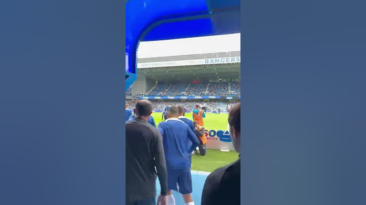 The Tottenham Players Coming Out Of The Ibrox Tunnel Against Rangers