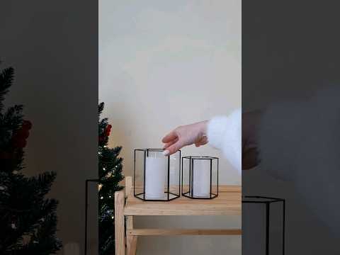 Скляні свічники, набір із 2х. Подарунковий набір новорічних свічників., видео 1