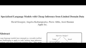 Specialized Language Models with Cheap Inference from Limited Domain Data