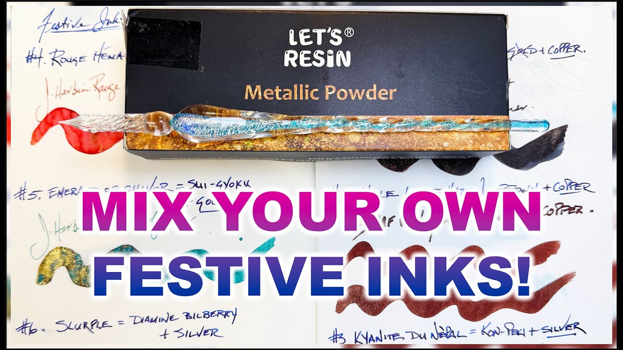 Inkquiring Minds Workbench Ep 46 - Create Your Own Magical Shimmering Inks for the Holiday Season