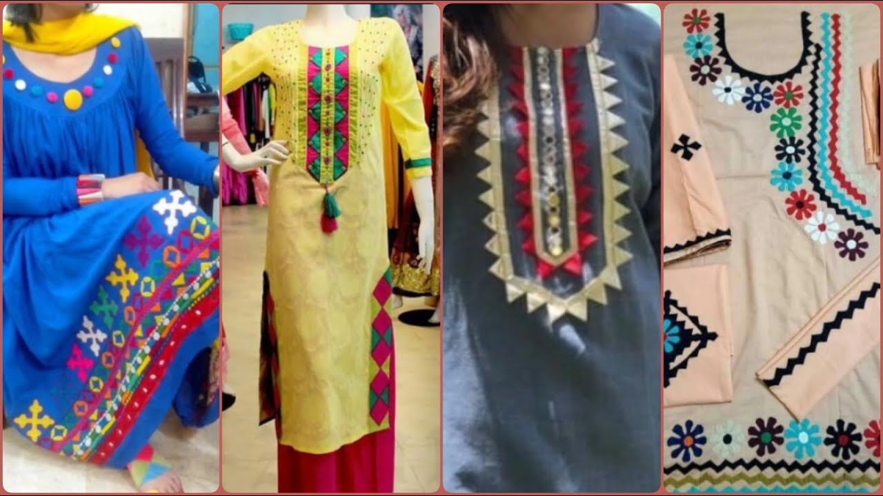 Outstanding Sindhi Traditional Applique Work Dress Designs YouTube