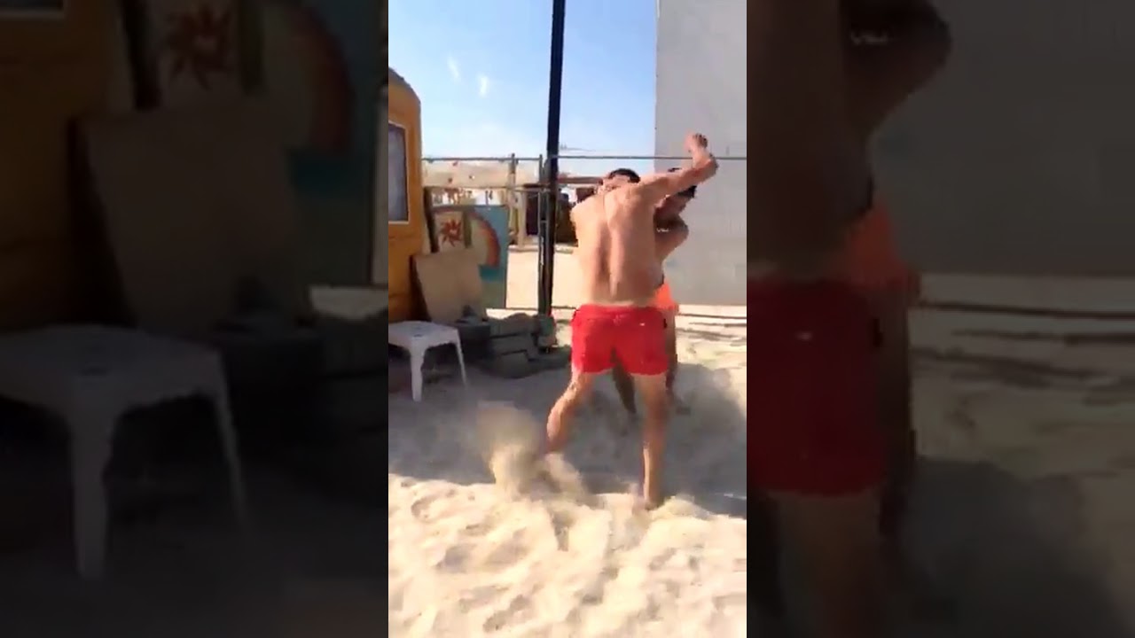 Beach fight YouTube